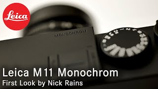 Video thumbnail for The new Leica M11 Monochrom rangefinder camera. by Leica Camera Australia