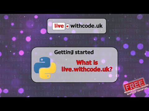 What is live.withcode.uk? Overview of free weekly python remote learning activities