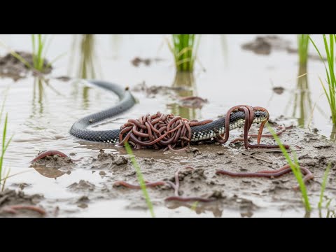The Predator Becomes the Prey: A Snake Overwhelmed by Worms