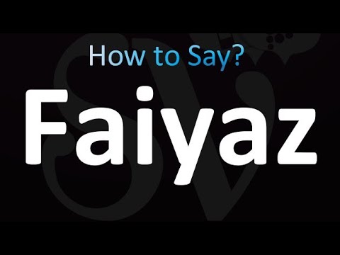 How to Pronounce Faiyaz (correctly!)