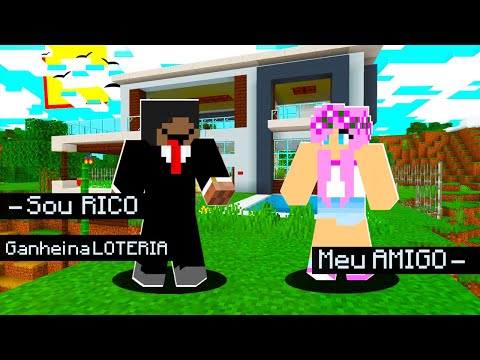 FINGI SER RICO E A INSCRITA RACISTA GOSTO DE MIM NO MINECRAFT