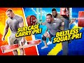 BELTLESS SQUAT PR + SUITCASE CARRY PR!