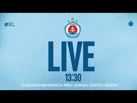 LIVE | Tlačová konferencia ŠK Slovan Bratislava pred jarnou časťou sezóny