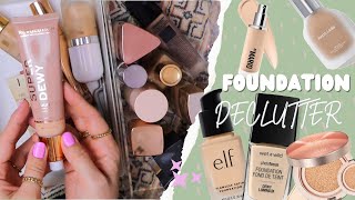 foundation declutter + mini reviews by Danna Ann