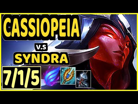 YODA (CASSIOPEIA) vs SYNDRA - 7/1/5 KDA MID GAMEPLAY - BR Ranked MASTER