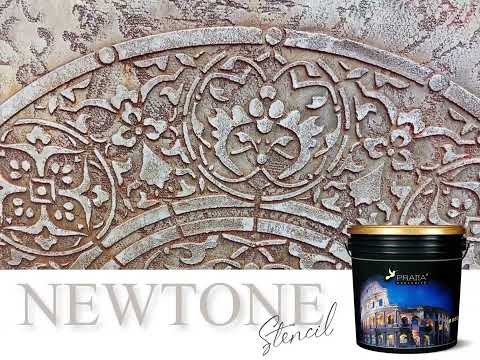 PRATTA NEWTONE - medallion and textile ornament combination for walls