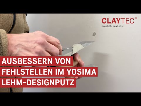 Ausbessern von Fehlstellen im YOSIMA Lehm-Designputz