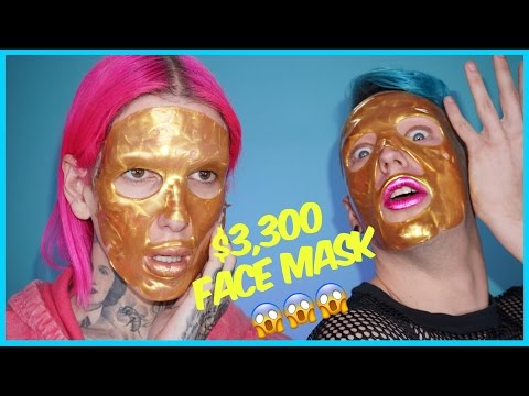 $3,300 GOLD FACE MASK??!! Review + Demo feat. Laganja Estranja