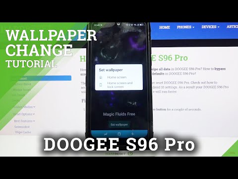 How to Apply Live Wallpaper on DOOGEE S96 Pro – Apply Magic Fluids Wallpaper