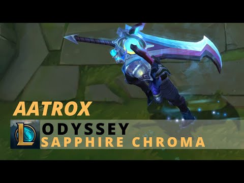 Odyssey Aatrox Sapphire Chroma - League Of Legends