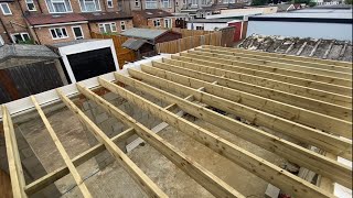 Installing roof rafters and fascias