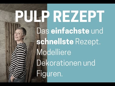Das einfachste und schnellste Pulprezept.  Aus Zeitungen eine Modelliermasse herstellen.