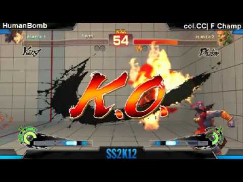 SS2K12 AE2012: HumanBomb (Yang/Sakura) vs Filipino Champ (Dhalsim) - Day 1 (Pool Match)