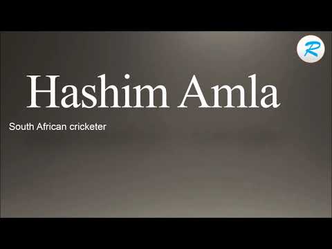 How to pronounce Hashim Amla