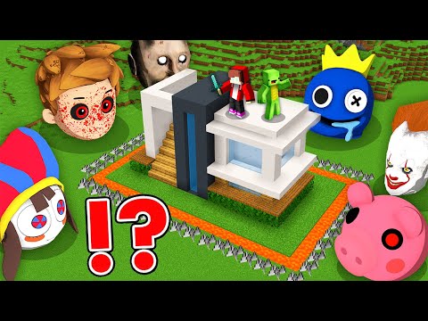 JJ & Mikey vs Scary Monsters in Minecraft - EPIC Bunker Battle!