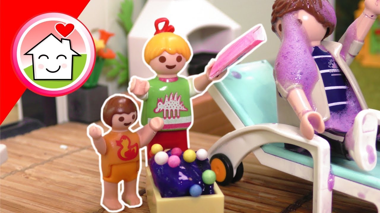 Playmobil Familie Hauser - Anna und Lena spielen mit Schleim