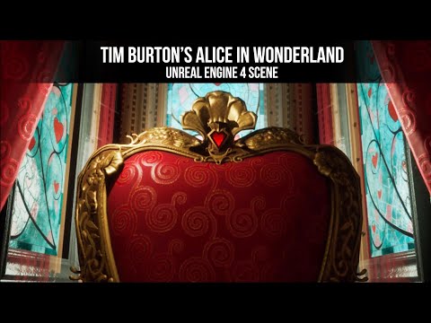 Alice in Wonderland - Red Queen's Throne Room | Unreal Engine 4 scene