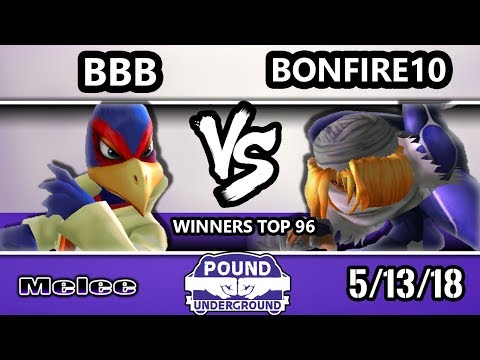 Pound Underground - bbb (Falco) Vs. bonfire10 (Sheik) - Smash Melee Winners Top 96