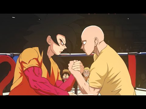 Goku vs Saitama Arm wrestling Fan Animation
