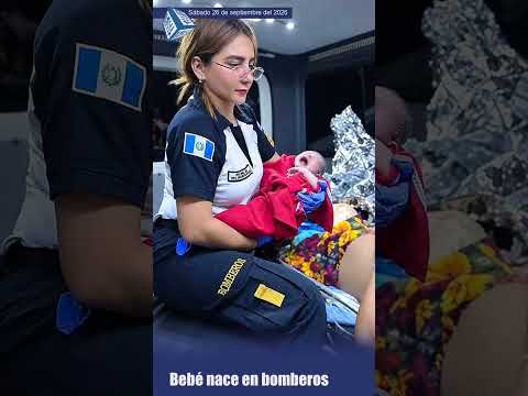 Bebé nace en unidad de bomberos