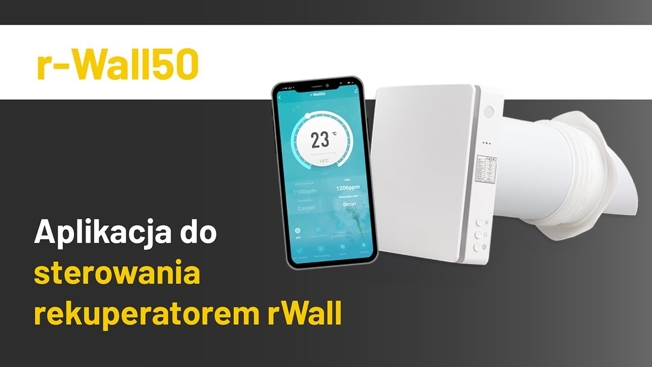 Aplikacja do sterowania rekuperatorem r-Wall50