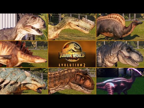ALL DINOSAURS (CAMP CRETACEOUS DLC) - Jurassic World Evolution 2