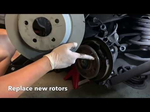 Mercedes V class brake pads and rotors replacement.
