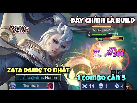 Đây Chính Là Build Dame To Nhất Cho Zata 1 Combo Quét Sạch 5 Người Team Bạn Trên Rank Chiến Tướng
