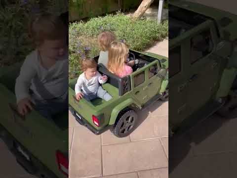Ride on Electric Jeep SUV Wrangler Rubicon 12 v | Happy Client Xmas Gift - Dubai #shorts