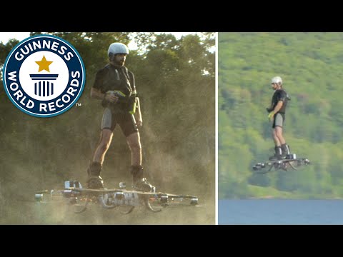 Watch This Man Fly on the First Hoverboard!