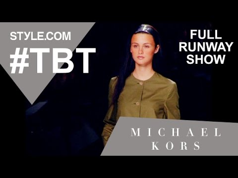 Michael Kors' Spring 1999 Full Runway Show - #TBT with Tim Blanks - Style.com