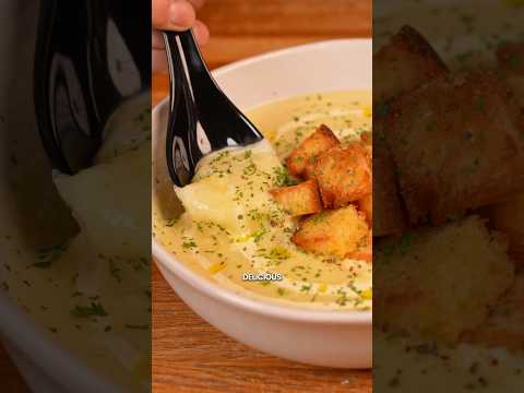 Creamy Leek and Potato Soup! #soupseason #potato #recipe