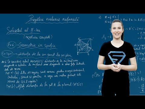 Distanța de la un punct la un plan. Aplicații - Pregătire Evaluarea Națională - Clasa a VIII-a