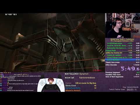 AGDQ 2024 Submission: MGS2: Substance Euro. Extreme NG+