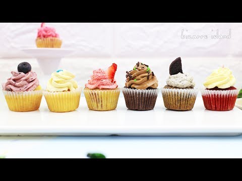 Mini Cupcakes 6 Ways: 1 Batter 6 Flavours (Red Velvet, Cookies 'n Cream & More!) | d for delicious