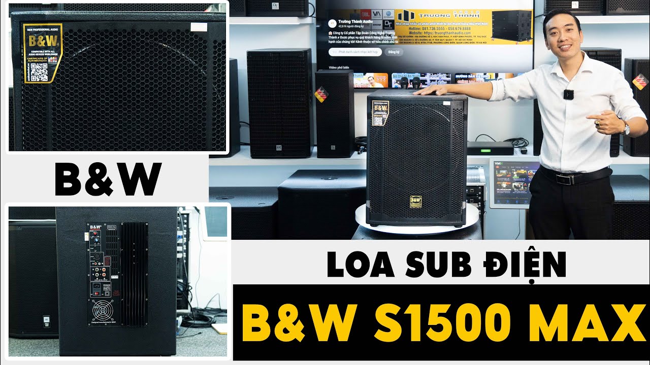 Video sản phẩm Loa Sub điện B&W S1500 Max (Bass 40 Active)