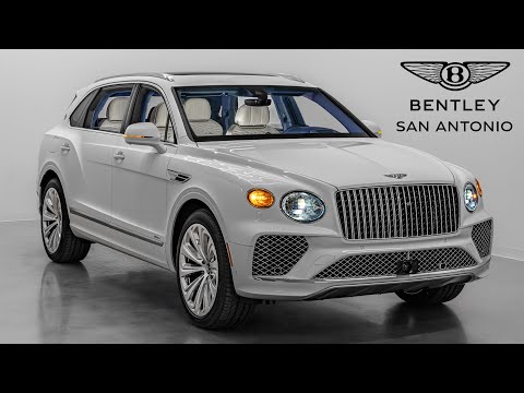 2025 Bentley Bentayga Azure Extended Wheelbase Sound, Interior, and Exterior - Glacier White
