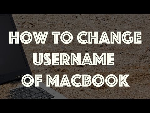 How to change mac username - Macbook Pro Air Etc