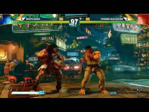[SFV]DreamhackSummer2016 スト5 LosersQuarterFinal ウメハラ(Daigo Umehara) vs ハイタニ