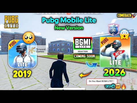 😱Pubg Lite Comeback💯 New Indian Version Update 2026 | BGMI Lite Krafton Update😳 2026 🔥