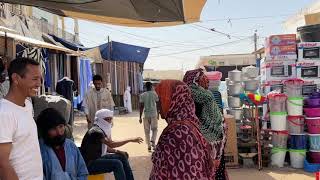 Mauritanie Nouakchott Marché central Vue subjective / Mauritania Nouakchott Central Market