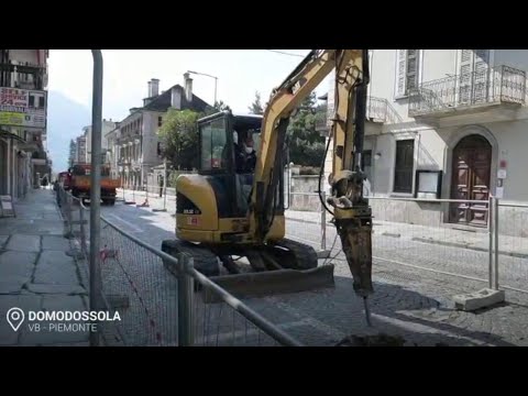 Coronavirus e cantieri: a Domodossola si lavora per fare bello il centro