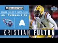 The Titans select an OUTSTANDING ATHLETE in Kristian Fulton with the 61st pick | 2020 NFL Draft