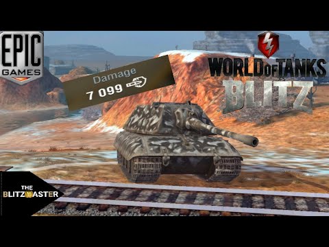 E 100 : 7099 damage  3 kills  -WoT Blitz-