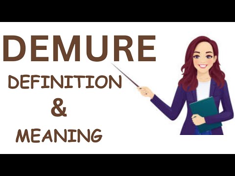 Demure Definition And Meaning! Learn English Vocabulary