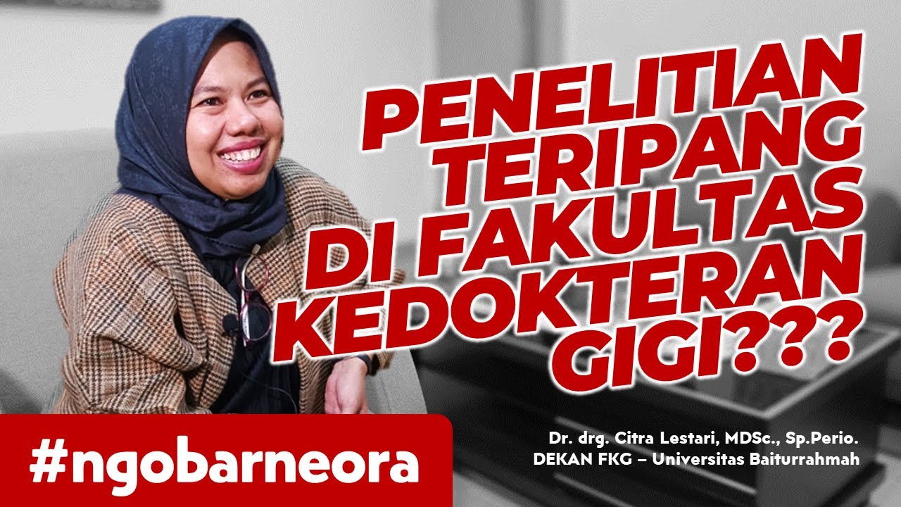 EH ADA PENELITIAN TERIPANG DI FKG!  |  Dr. drg. Citra Lestari, MDSc., Sp.Perio.