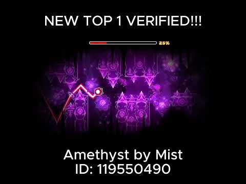 FINALLY VERIFIED!! - Amethyst [NEW TOP 1] | Geometry Dash #geometrydash #gd #shorts