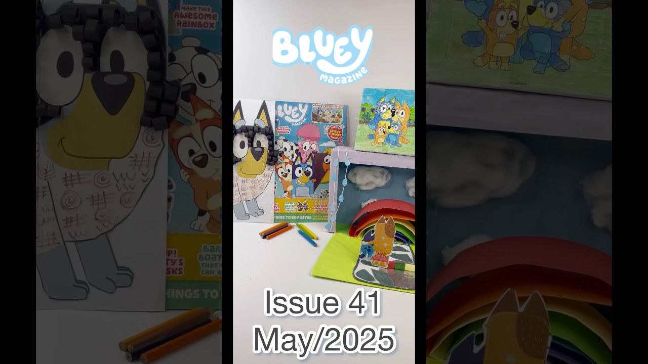 Bluey magazine, issue 41, May/2025, with canvas picture set