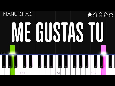 Manu Chao - Me Gustas Tu | EASY Piano Tutorial