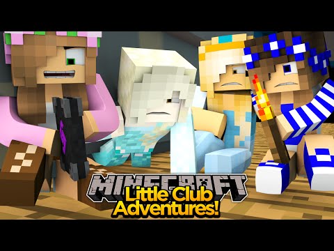 The Little Club Adventures - Minecraft Little club Adventures - Little Kelly Tells GHOST STORIES!!! (Princess Sleep Over)